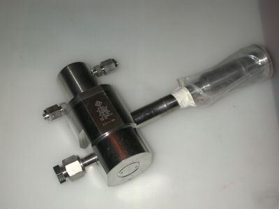 Hale hamilton bellows stop valve stainless high purity