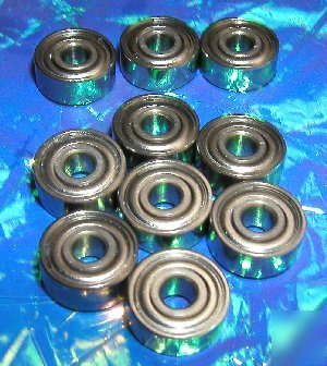 Lot 10 radial bearings R2ZZ 1/8