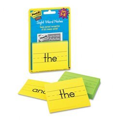 New super sticky sight word notes for kids, 3 x 4, 2...