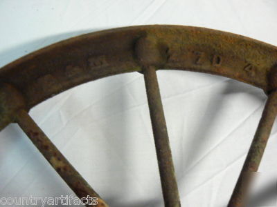 Antique cast iron flat belt pulley wheel hit miss 20X2 