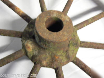 Antique cast iron flat belt pulley wheel hit miss 20X2 