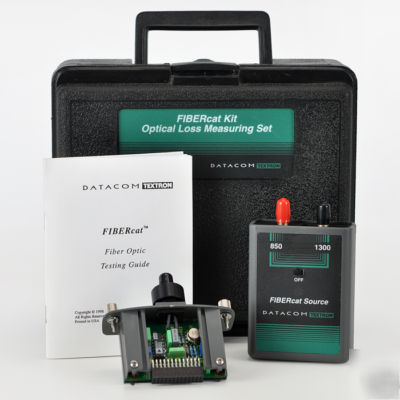 Datacom fibercat optical loss measuring test kit 54653