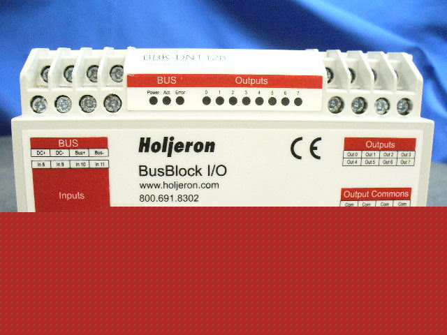 Holjeron bbk-DNT128 low profile bus block i/o 30VDC