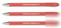 12 papermate flexgrip bpen med red 24521 S0190133
