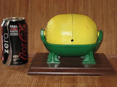 1800's miniature cast iron columbian hog oiler 