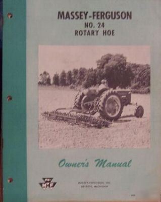 1958 massey ferguson 24 rotary hoe owner's manual