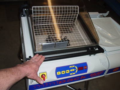 Minipack galaxy office heat tunnel shrink wrap machine