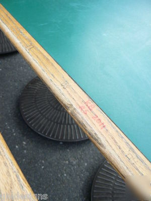 15 falcon green & oak restaurant cafe pedestal tables 