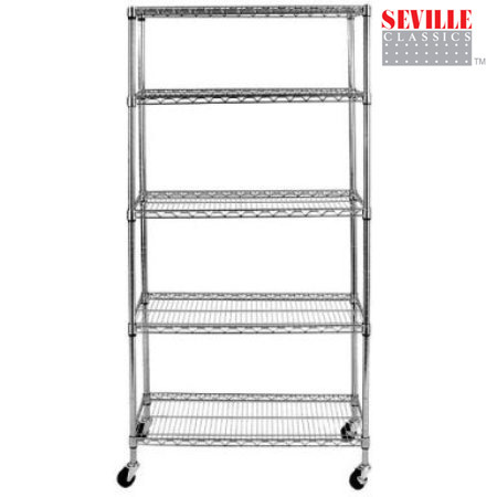 New chrome wire shelving 18 x 36 x 72