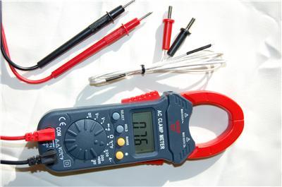 Clamp ammeter volt amp ohm meter dmm thermocouple hvac