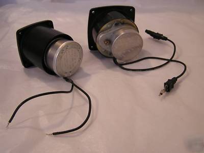 Mil-spec surplus lot of 2 elapsed time meters hourmeter