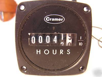 Mil-spec surplus lot of 2 elapsed time meters hourmeter