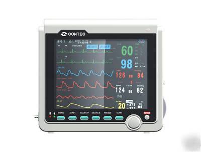 Nib patient monitor ecg, p, SPO2, resp,2-temp +printer