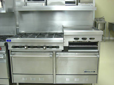 Us range 6 brn range w/2 std ovens 24