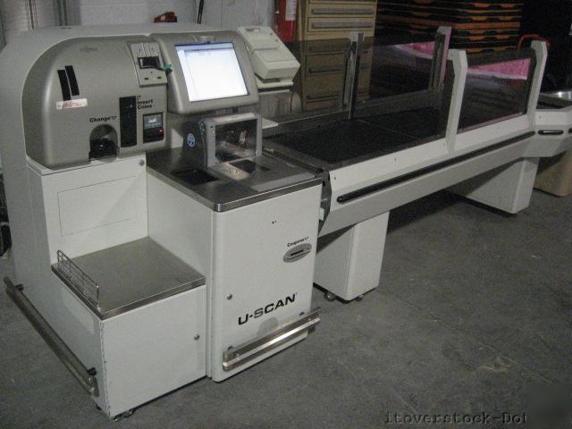Fujitsu u-scan self checkout pos system w/ carousel sbu
