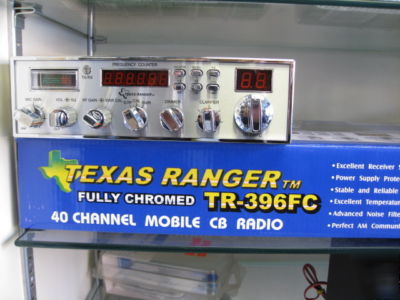 New texas ranger tr-396FC chrome cb radio 40CH freq ctr