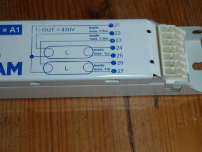 Osram twin 54 watt electronic ballast high output