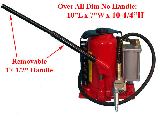 Portable 20 ton air bottle ram jack lift 10 ~ 20