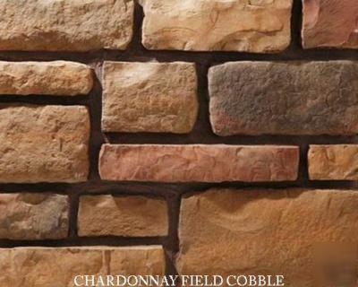 Stone veneer manufactured stone field cobble