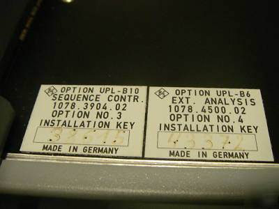 Rohde & schwarz upl audio analyzer