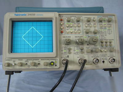 Tektronix 2465B 400 mhz oscilloscope -- superb w/ cal 