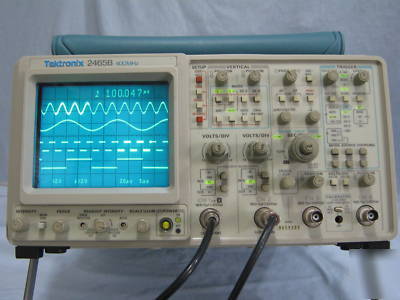 Tektronix 2465B 400 mhz oscilloscope -- superb w/ cal 