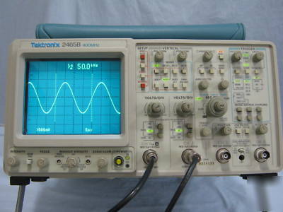 Tektronix 2465B 400 mhz oscilloscope -- superb w/ cal 