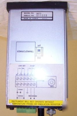 1/8 din panel mount jenco ph / orp controller -3671N