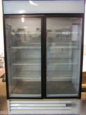Beverage-air refrigerated 2 door glass display cooler
