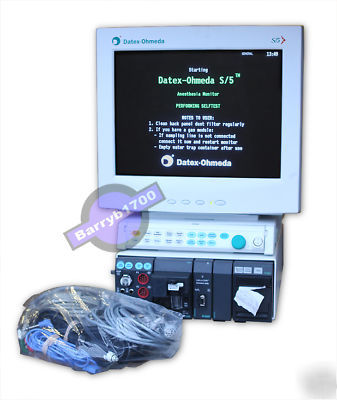 Datex-ohmeda s/5 anesthesia monitor - in mint condition