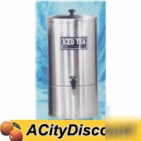 New cecilware 3 gallon stainless ice tea dispenser