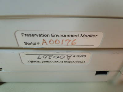 Preservation environment monitor X2 track temp humidity