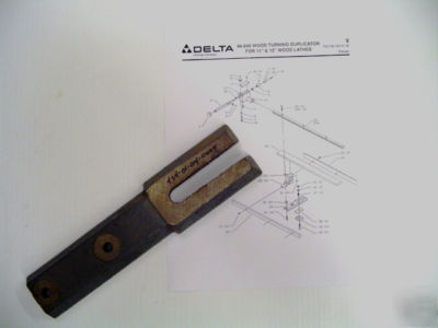 Rockwell delta bracket - wood turning duplicator lathe