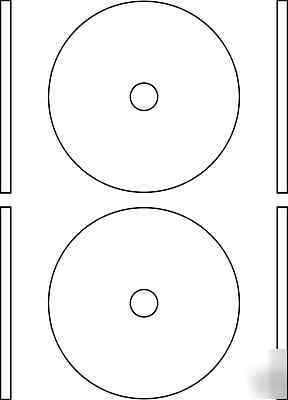 1,200 glossy 2 up cd dvd ff std labels crack&peel