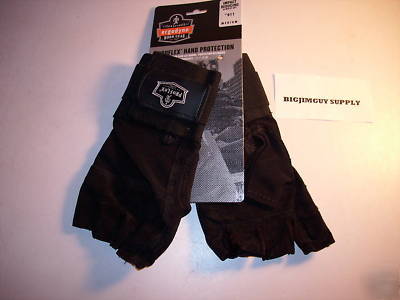 1PR proflex black impact reducng gloves wrist support m