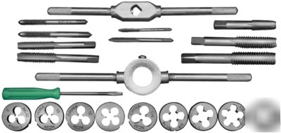 21 piece carbon steel tap and die set