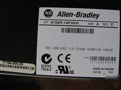 Ab 6155R-14P2KH versaview 1400R heavy ipc, date: 11/04