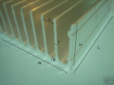 Aluminium heatsink 250X140X55 mm for diy amplifiers