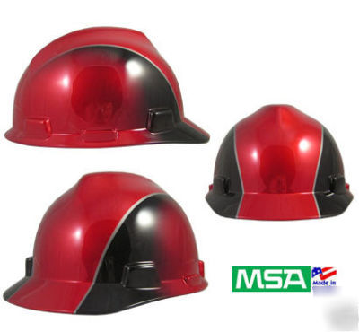 Msa rally cap type hard hat ratchet suspension