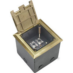 Dayton FB6XG deep floor box with 6 xlr brass 6