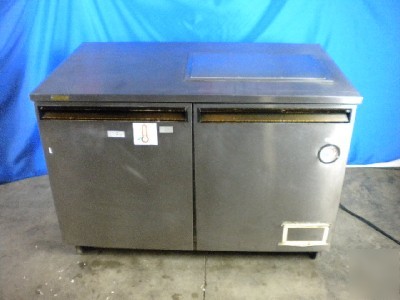 Delfield s.s. work top refrigerator cooler restaurant