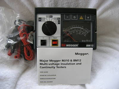 Megger BM12 multi-voltage insulation & continuity testr