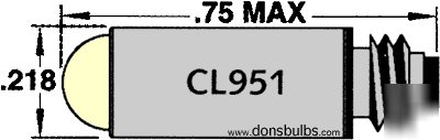 New ushio sm-06000 2.5V-0.28A halogen lamp 