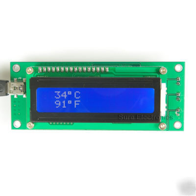 1602 lcd display usb edition ii smartie module pc case