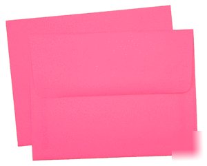 25 4X6 A6 a-6 fruity pink square-flap envelope 
