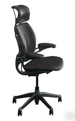 Hi back freedom chair humanscale black w/receipt