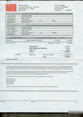 Hi back freedom chair humanscale black w/receipt