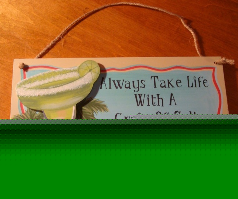 Tequilla grain of salt margarita tiki bar beach decor