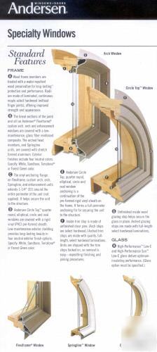 Andersen white venting casement window CXW14L pi, insul