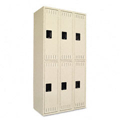 Tennsco double tier sixlocker unit